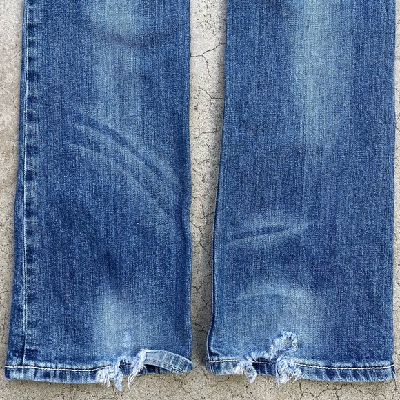 Miss Me Boot Bling Flap pocket rhinestone jeans distressed Sz 28 - Picture 5 of 7